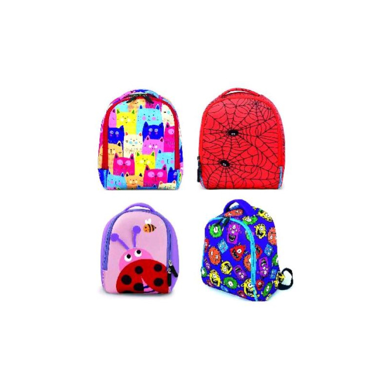 Zainetto lebez baby bag in neoprene 24x21x11cm assortito [81544]