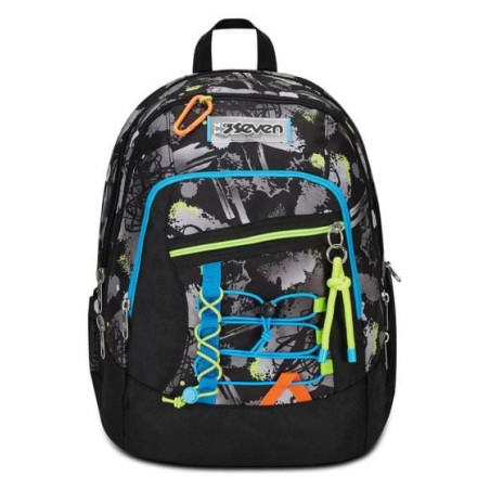 Zaino seven advanced feeling me in poliestere 32l 32x43x24cm nero