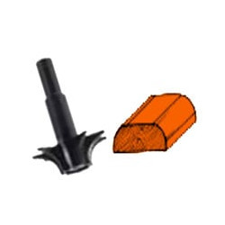 Fresa profilo cocavo 363.00 pg [pg ]