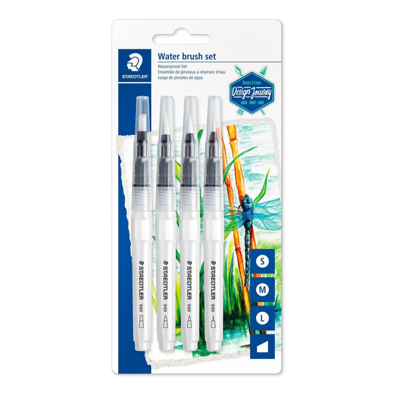Set pennelli staedtler per acqua bianco 4pz [949-sbk4-c]