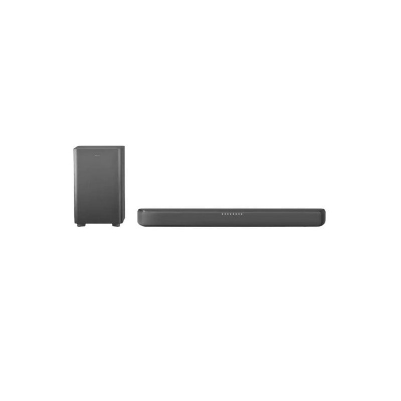 soundbar philips 2.1 canali wireless/bluetooth 240w grigio scuro