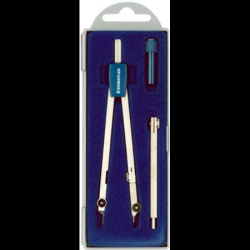 Compasso scolastico staedtler mars 559 2/350mm/3pz blu/argento [559c03]