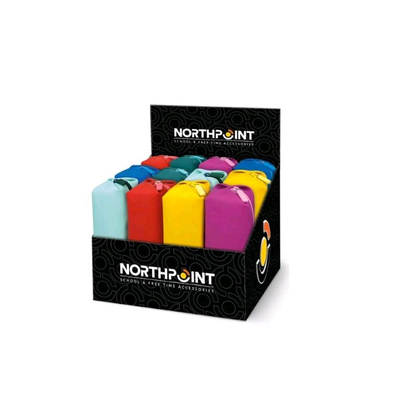 Astuccio lebez taschetta colors pu con zip/21x7.5x7cm/colori assortiti/12pz