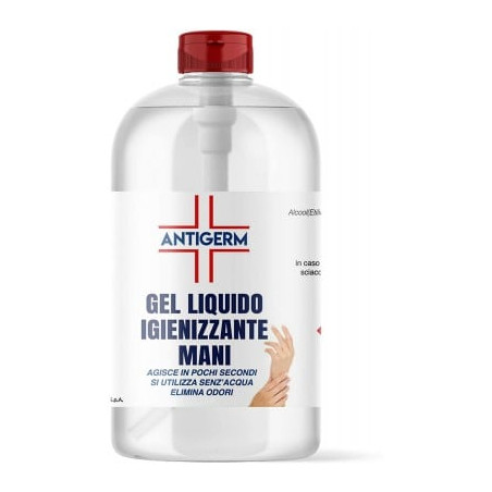 Gel igienizzante per mani antigerm disinfettante 1l 70 di alcol [9912s]