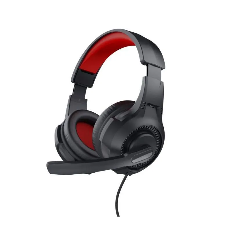 Cuffia da gioco trust gxt307 con microfono nero/rosso [24785]