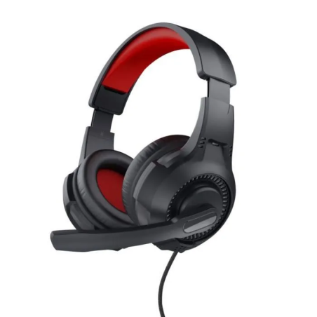 Cuffia da gioco trust gxt307 con microfono nero/rosso [24785]