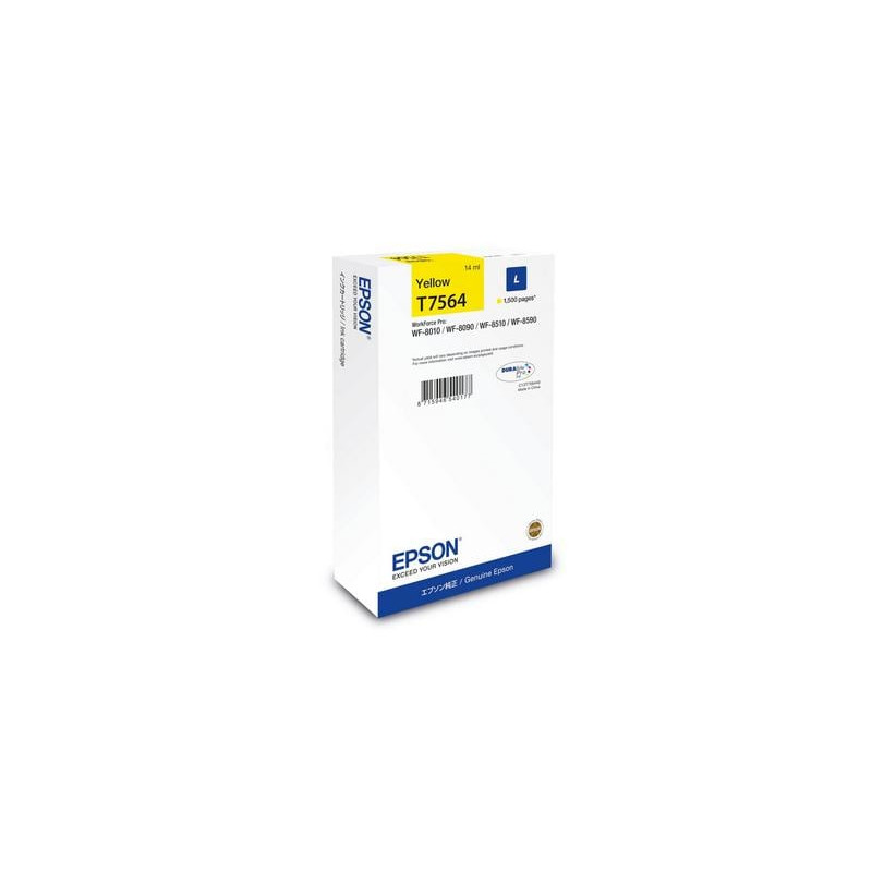Cartuccia d'inchiostro epson t7564 originale 14ml giallo [c13t75644n]