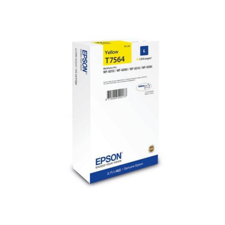 Cartuccia d'inchiostro epson t7564 originale 14ml giallo [c13t75644n]