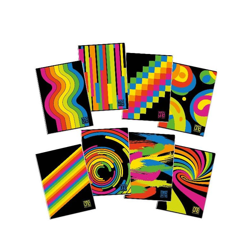 Quaderno blasetti punto metallico a4 20fg+1 80gr nero fluo 10pz [8459]