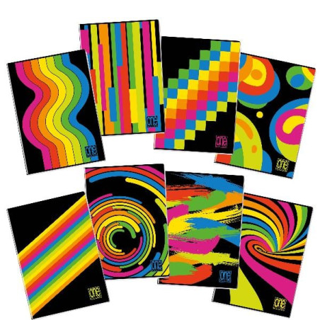 Quaderno blasetti punto metallico a4 20fg+1 80gr nero fluo 10pz [8459]