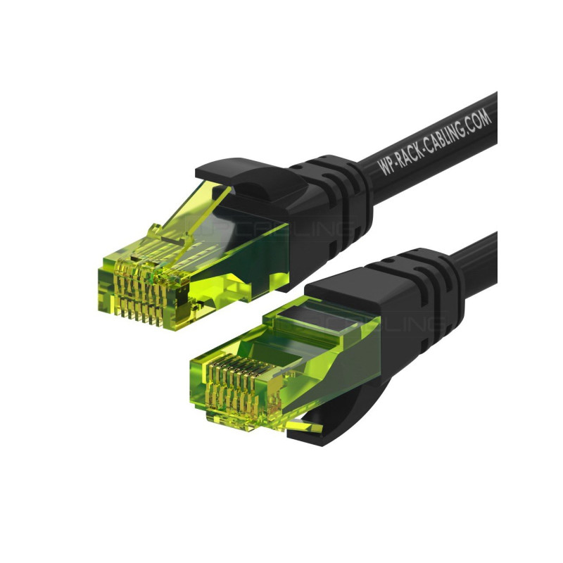 Cavo di rete wp europa patch u-utp cat 6a 1m nero [wpc-pat-6au010bl]
