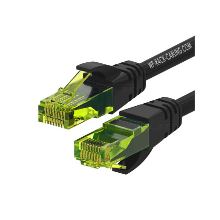 Cavo di rete wp europa patch u-utp cat 6a 1m nero [wpc-pat-6au010bl]