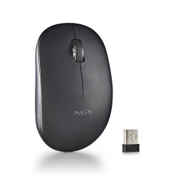 Mouse ngs wireless 1000dpi 2.4ghz usb nano nero [fogproblack]