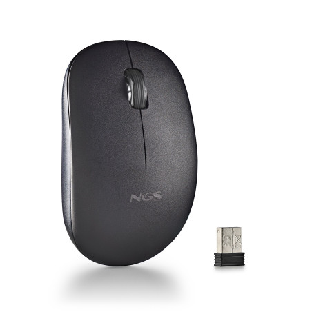 Mouse ngs wireless 1000dpi 2.4ghz usb nano nero [fogproblack]