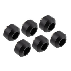 Raccordo optimus hardtube 12 mm 6pz nero satinato