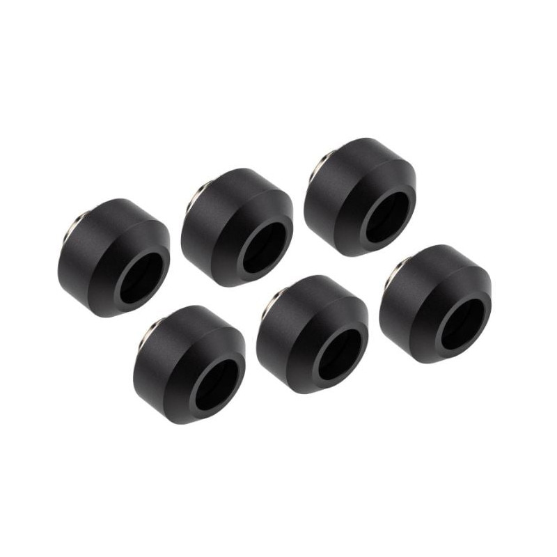 Raccordo optimus hardtube 12 mm 6pz nero satinato