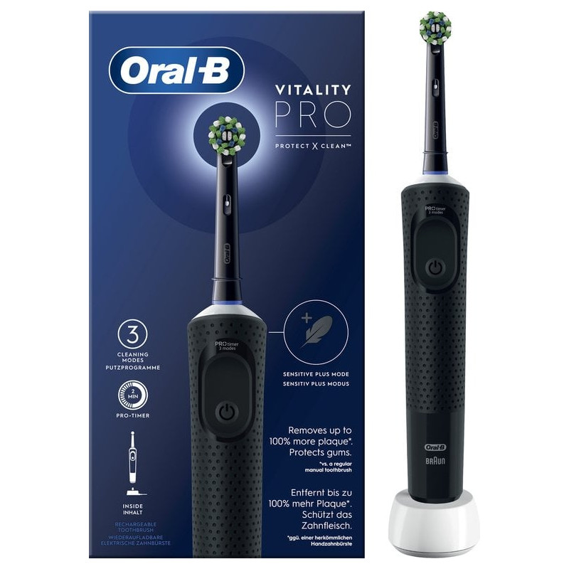 Spazzolino elettrico braun oral-b vitality pro d103 nero [427063]