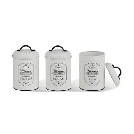 Set di contenitori maestro bianco/nero 3pz [mr-1771-3cs]