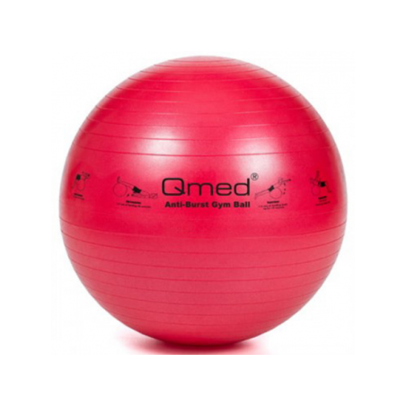 Palla riabilitativa qmed abs 55cm rosso [drqm3a0ma002p]