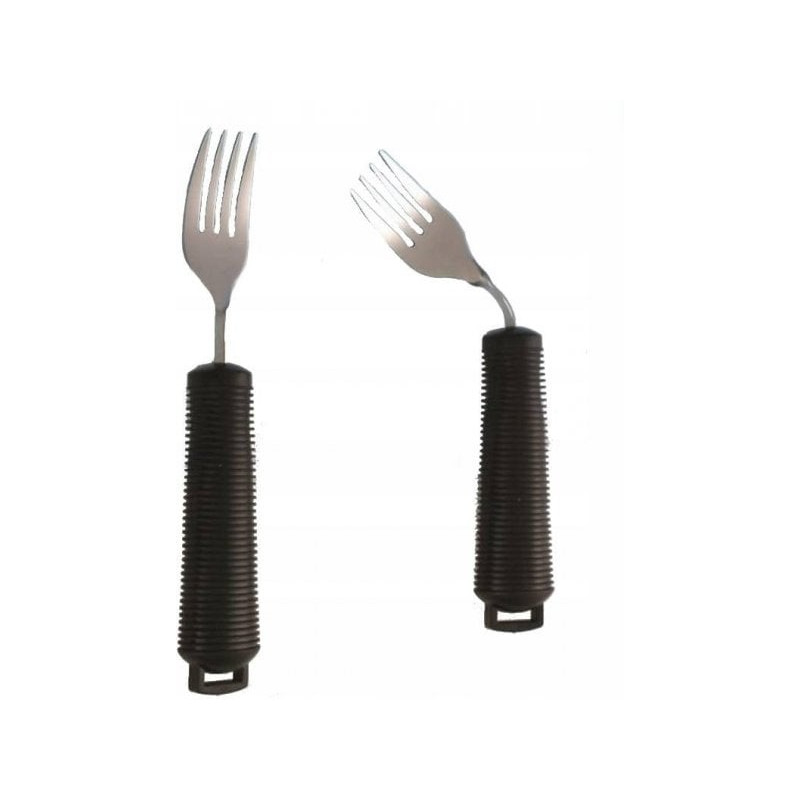 Forchetta sundo flessibile per disabili 205mm grigio/nero [22732]