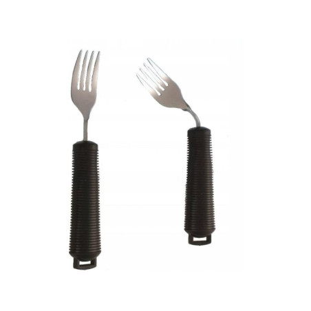 Forchetta sundo flessibile per disabili 205mm grigio/nero [22732]