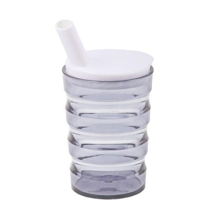 Tazza scanalata sundo con salvagoccia 200ml 1pz trasparente [21000]