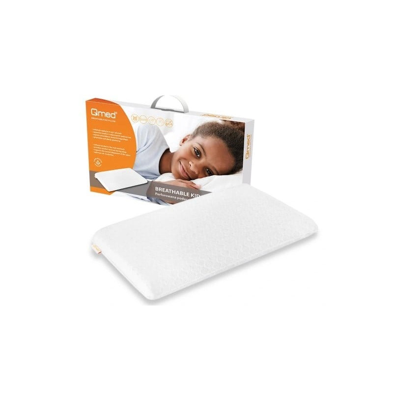 Cuscino traspirante qmed per bambini bianco