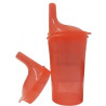 Bicchiere sundo safety per alimenti/bevande 250ml rosso [20130]