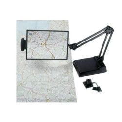 Lente d'ingrandimento sundo table montata sul piano del tavolo