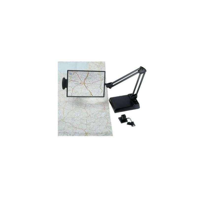 Lente d'ingrandimento sundo table montata sul piano del tavolo