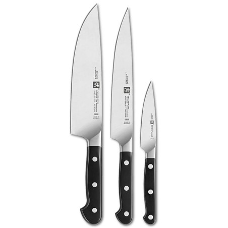 Set coltelli zwilling pro 3pz acciaio inossidabile/nero [38430-007-0]