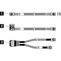 Kit cavi raid lenovo 4x97a81455 per thinksystem sr250 v2 x350/x40