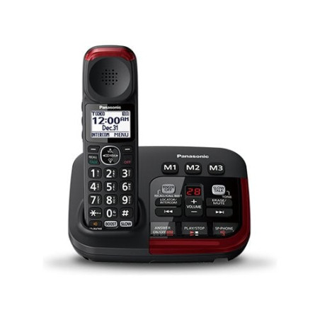 Telefono panasonic kx tgm420exb cordless/bluetooth nero/rosso [kx