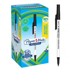 Penne a sfera papermate kilometrico cf50 punta media 1.0mm in plastica