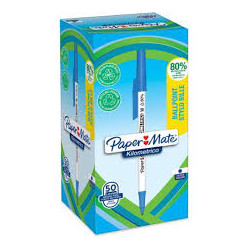 Set penne a sfera papermate kilometrico inchiostro blu in plastica