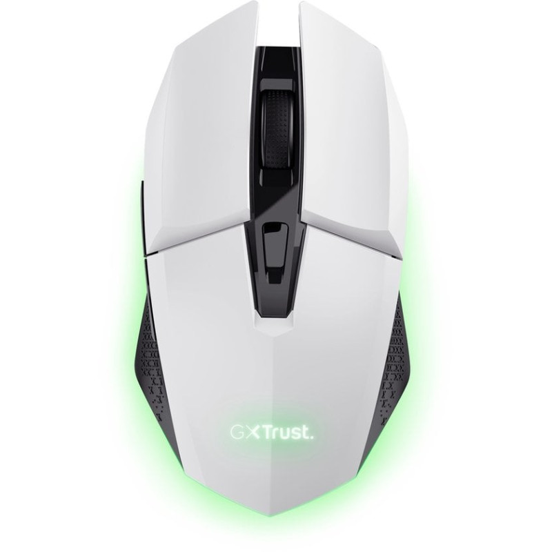 Mouse trust gxt110 felox wireless ottico 4800dpi bianco [25069]