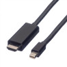 Cavo adattatore value 11995797 mini displayport maschio a hdmi maschio