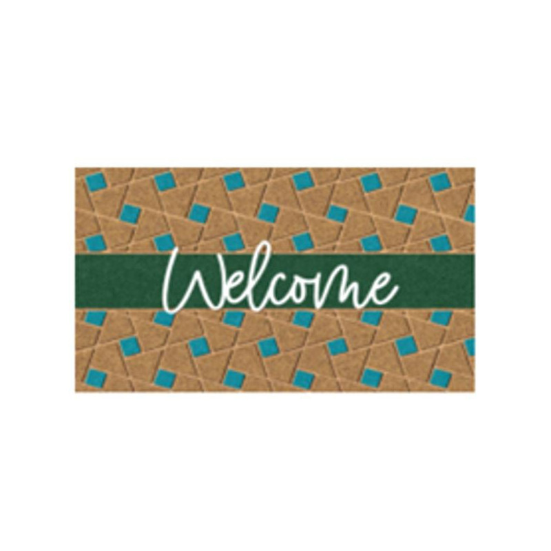 Zerbino xtra cocco/pvc benvenuto verde 40x70cm 11705 [fgtp26940]