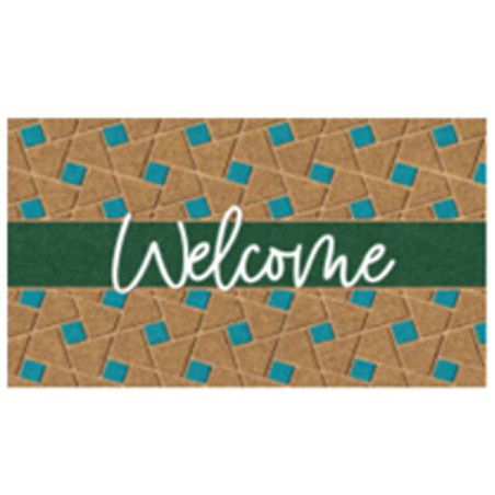 Zerbino xtra cocco/pvc benvenuto verde 40x70cm 11705 [fgtp26940]