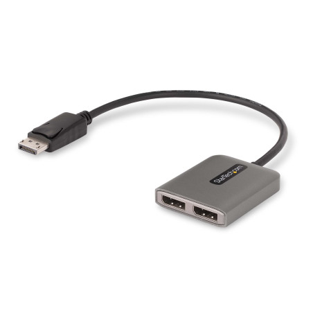 Hub displayport mst startech.com a 2 porte 2xdisplayport m/f grigio