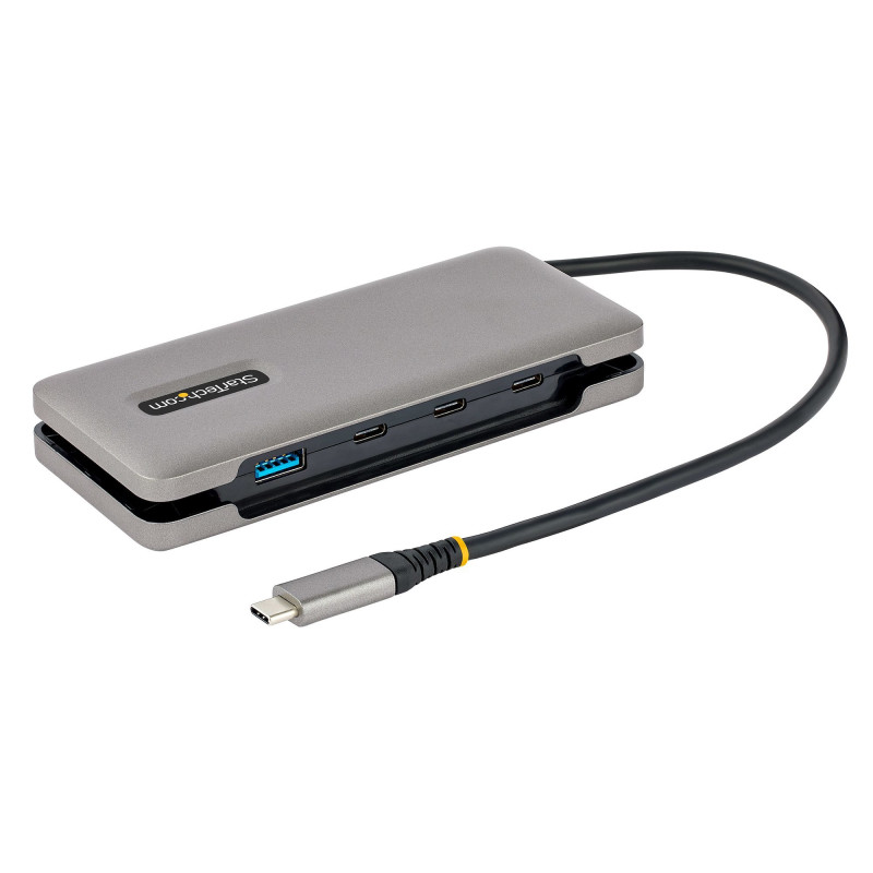 Hub usb-c startech.com a 4 porte 1xusb-a e 3xusb-c grigio