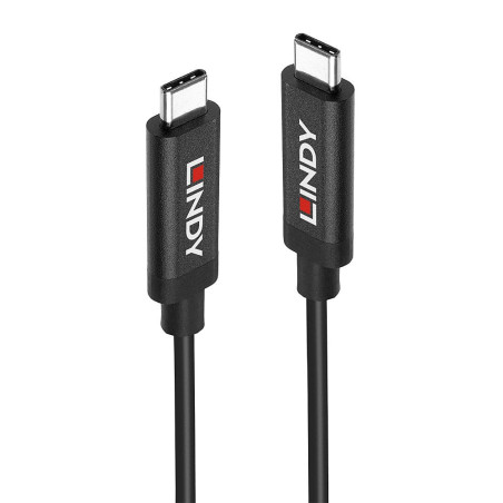 Cavo usb lindy 43308 tipo-c 3.2 5m nero [43308]