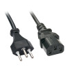 Cavo di alimentazione lindy iec 60320 c13 per swiss 3 pin 2m nero