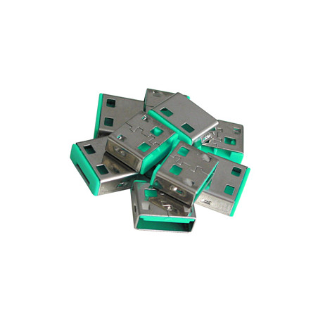 Blocca porte usb lindy 40461 tipo-a verde 10pz [40461]