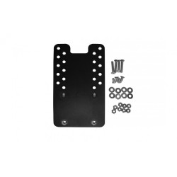 Staffa adattatore offset 9.5" gjohnson per computer nero [7160-1015]