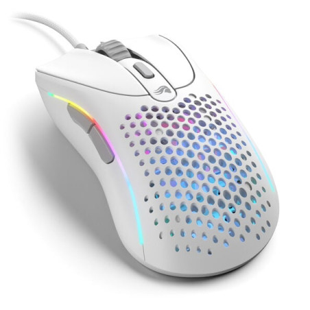Mouse glorious pc gaming race modello d 2 con fili usb 26000dpi bianco