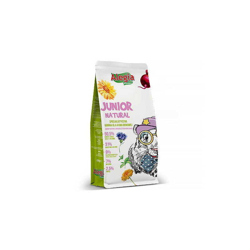 Mangime alegia junior natural: cibo per cavie domestiche 650g