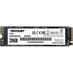 Ssd 256gb patriot viper p320 internal/m.2 pci-ex4 gen3 nvme 2.2/2280