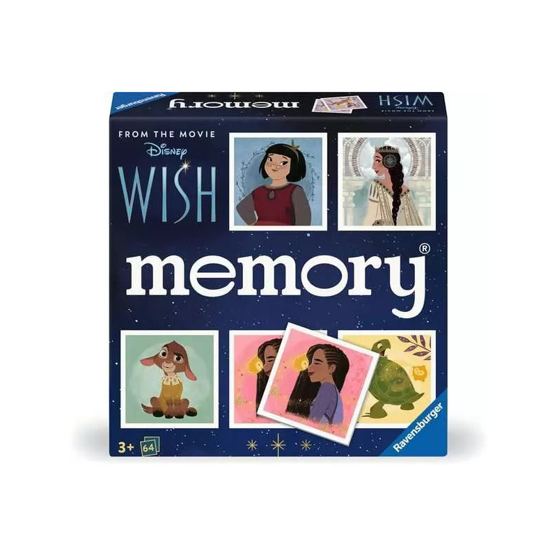 Gioco da tavolo ravensburger disney wish memoria 8 giocatori [22595]