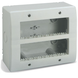 Contenitore autoportante ave ip40 s44 per minicanali 12 moduli bianco